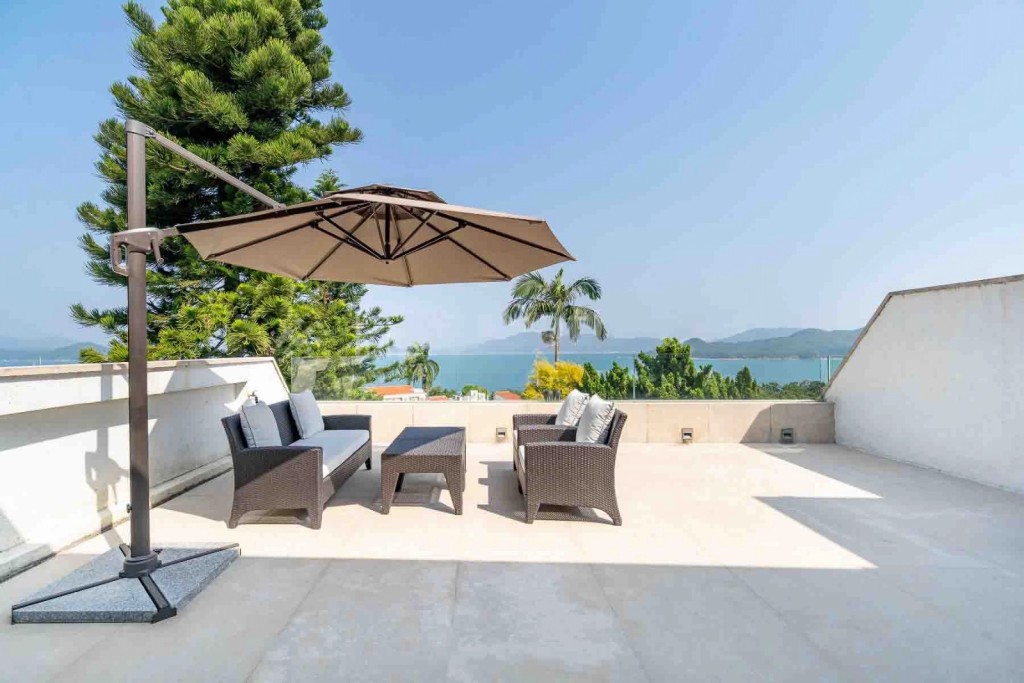 天台可瞭望開闊海景,視野遼闊。 天台可瞭望開闊海景,視野遼闊。