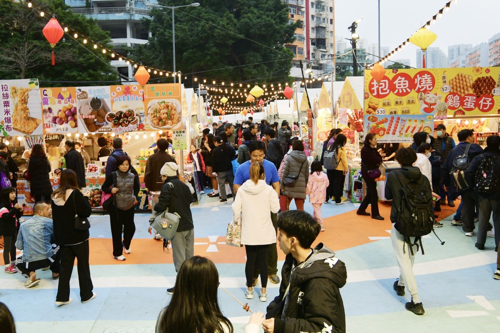 「龍騰觀塘新春夜市」2024。 「龍騰觀塘新春夜市」2024。