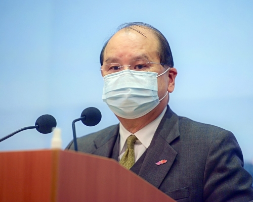 张建宗表示落实「爱国者治港」，在完善香港选举制度刻不容缓。资料图片