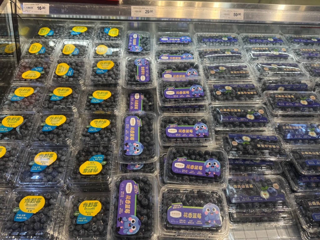 国产蓝莓涌入市场下，令蓝莓出现“白菜价”。小红书＠小陈睡不醒