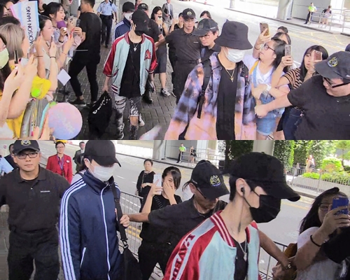 GOT7經秘密通道離開。