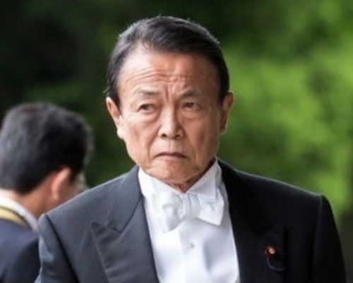 日本財相麻生太郎。（網圖）