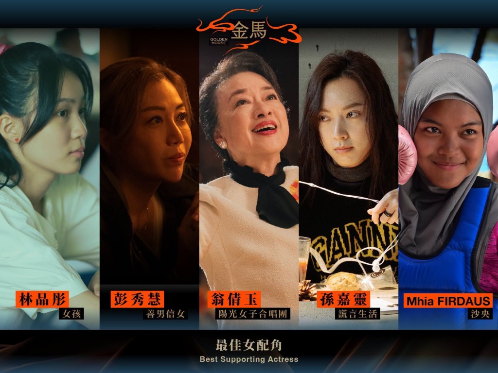 金馬2026最佳女配角香港代表彭秀慧憑《善男信女》入圍，將與林品彤、翁倩玉等實力派演員競逐。