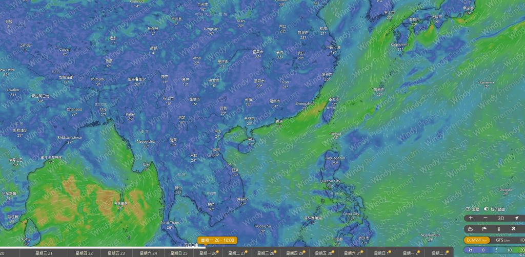 歐洲中期天氣預報中心(ECMWF)最新模擬均未顯示類似結果。Windy擷圖 歐洲中期天氣預報中心(ECMWF)最新模擬均未顯示類似結果。Windy擷圖