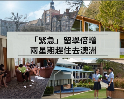 不少家長急於安排子女在短期內到外地升學。