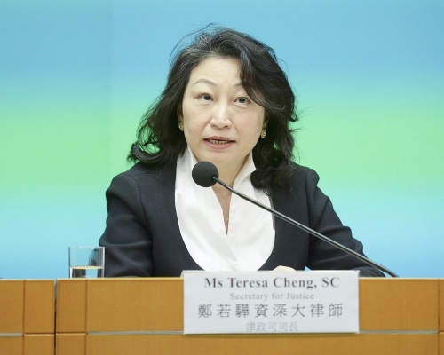 鄭若驊指,會成立一個專門的國家安全犯罪案件檢控部門。資料圖片