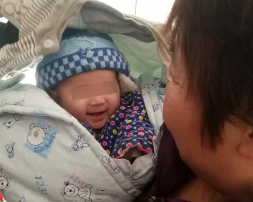 被拐賣男嬰只得3個月。 網上圖片