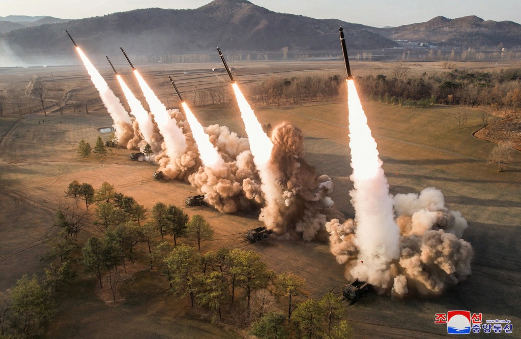 这款超大型多管火箭炮的射程可覆蓋韩国全境。路透社