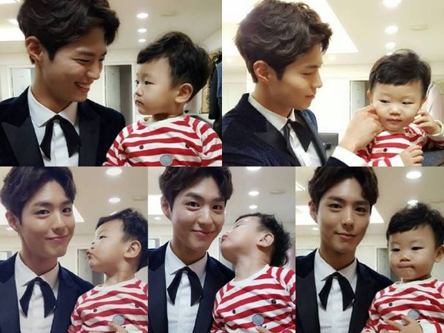 大發見到帥哥哥寶劍表情好搞笑。