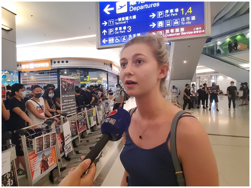 滯留兩日的倫敦少女。