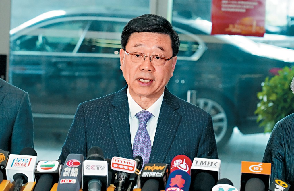 李家超昨日直斥日本領導人公然發表極其錯誤的涉台言論，挑戰戰後國際秩序，傷害中國人民感情，所有中國人都不會同意。