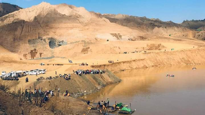 缅甸北部盛产翡翠的克钦邦帕敢地区发生矿难。（网上图片）