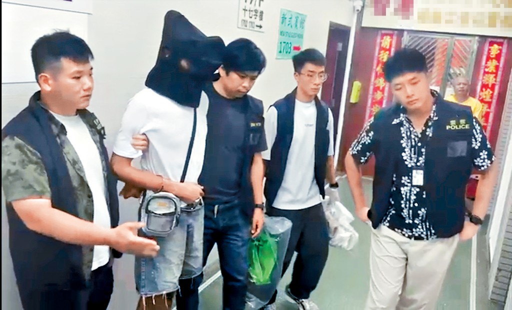 涉嫌趁惡劣天雨下爆竊黃大仙和彩虹3間餐廳及麵包舖男子被警方拘捕。