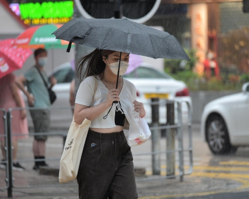 星期五、六的顯著降雨概率達到「高」。資料圖片