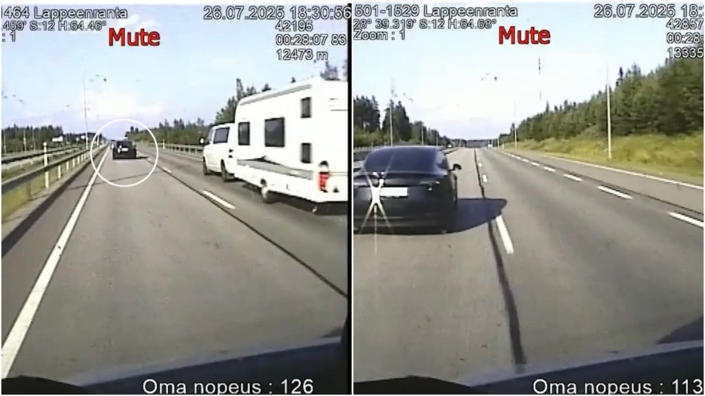芬蘭男子醉駕特斯拉，自動駕駛「時速破百」駛上高速公路被追截。 hs.fi
