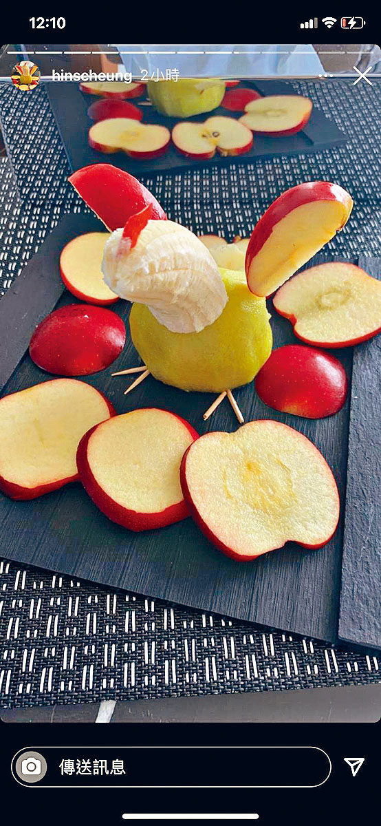 軒仔「遮遮」的生果鷹，更似生果肥雞。