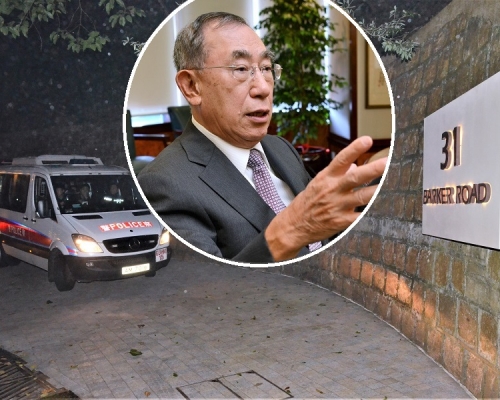 UA財務主席長原彰弘(小圖),其位於山頂白加道的獨立屋遭爆竊。