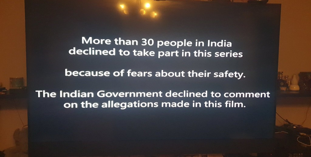  BBC紀錄片指民眾擔心安全問題拒絕受訪。 網上圖片