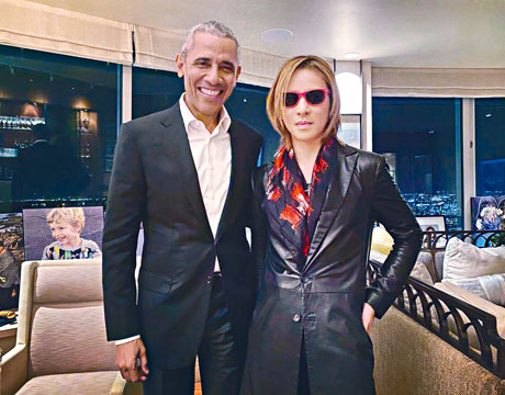 ■YOSHIKI在美國度過生日，獲美國前總統奧巴馬賀壽。