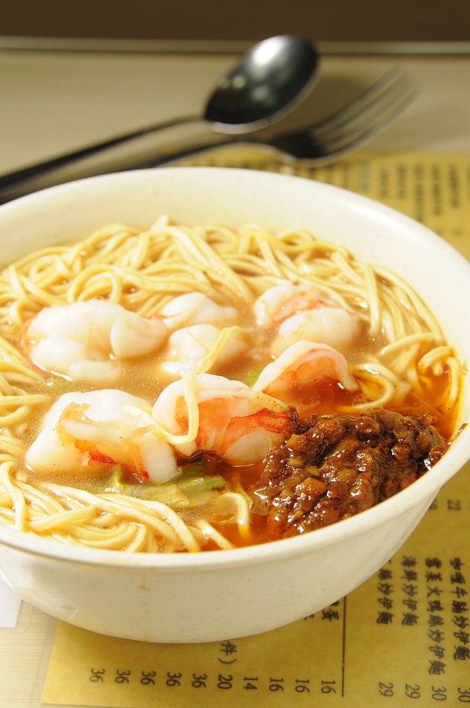 杂酱虾球焖伊面