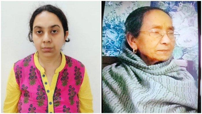 索纳莉（Sonali Sen，左）供称「听妈妈的话」杀了母亲比瓦（Biva Pal，右）。