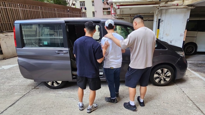 警方在北角區再拘捕一名39歲外籍男子。警方提供