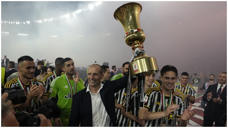 祖雲達斯在意大利盃決賽封王，繼2020/21球季後再奪重要賽事錦標。AP