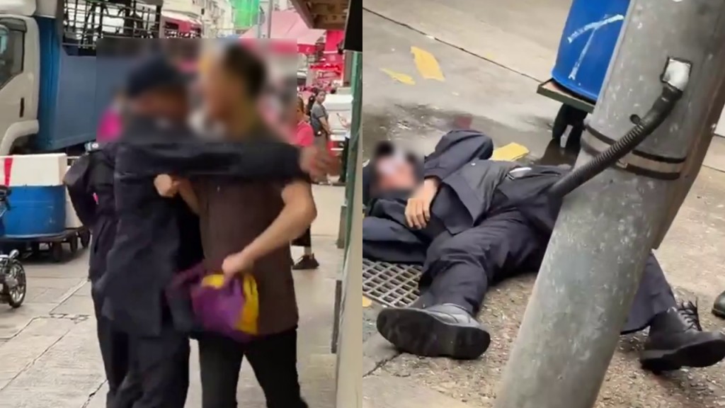 深水埗男子疑吐痰被截 發難推跌食環 惡人先告狀指職員「扮嘢」