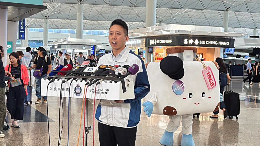 總入境事務主任(國際協作)蔡宇飛。 總入境事務主任(國際協作)蔡宇飛。