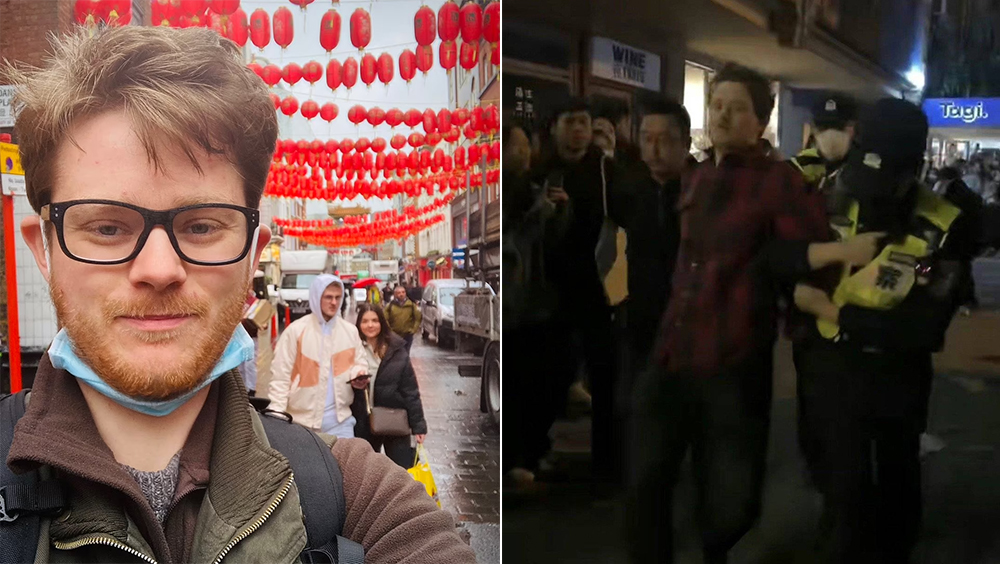 BBC记者采访上海示威被捕，外交部回应指他无表明记者身分。
