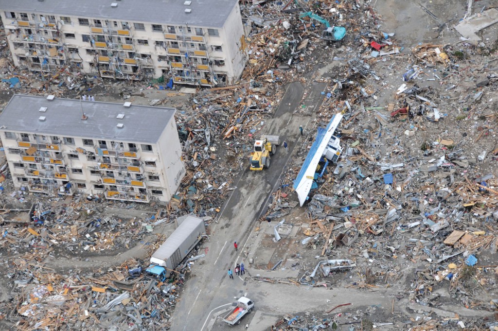 2011年日本東北發生9級大地震。美軍圖片