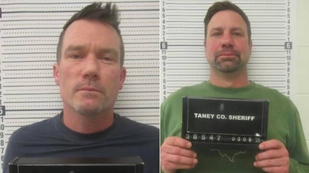 2人闖禍後被保安截獲並遭警方拘捕。(Taney County Jail)