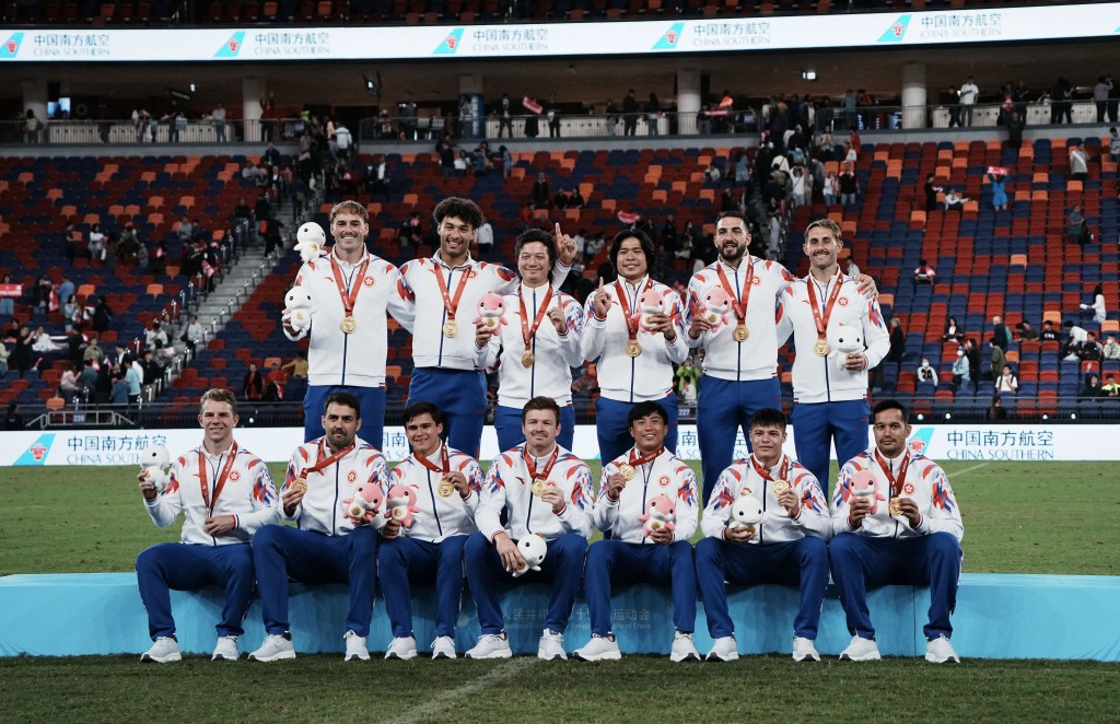 港隊男子七欖奪金。資料圖片