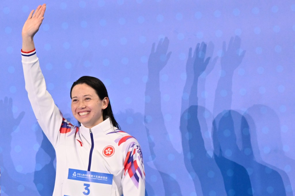 何詩蓓全運會為港隊獲得2金2銅的好成績。新華社