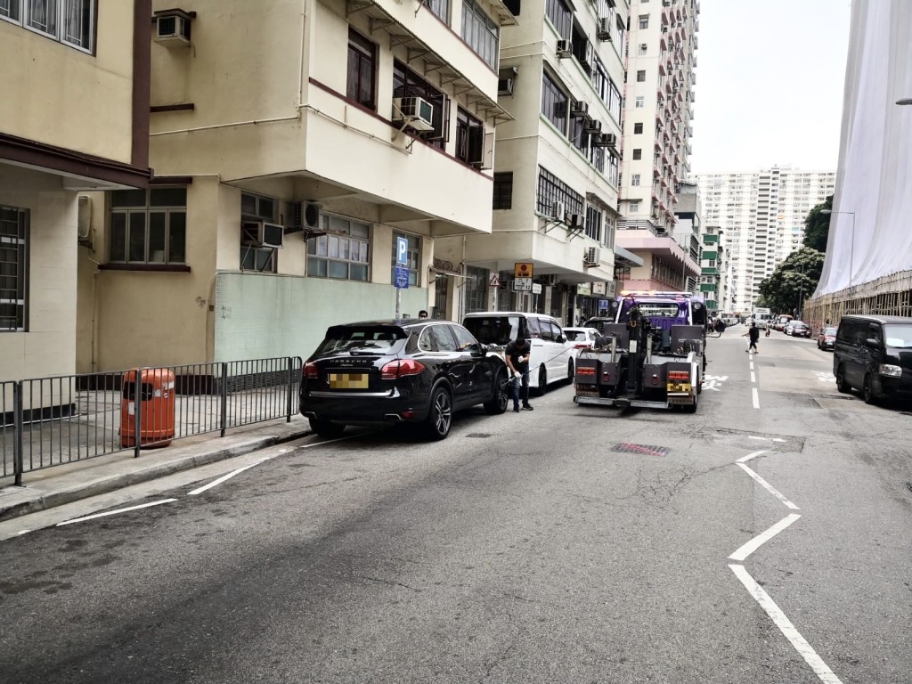 警方打擊違例泊車。 警方提供
