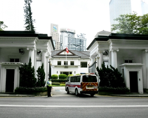 禮賓府被虛報發現「詐彈」。