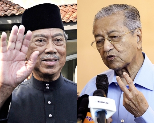 毛希丁及马哈迪。AP