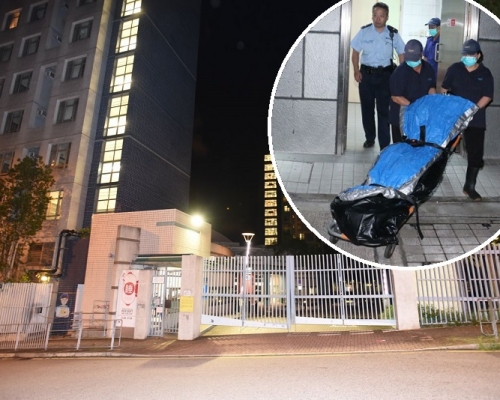 21歲女子於城大宿舍墮樓,送院後終告不治。丁志雄攝