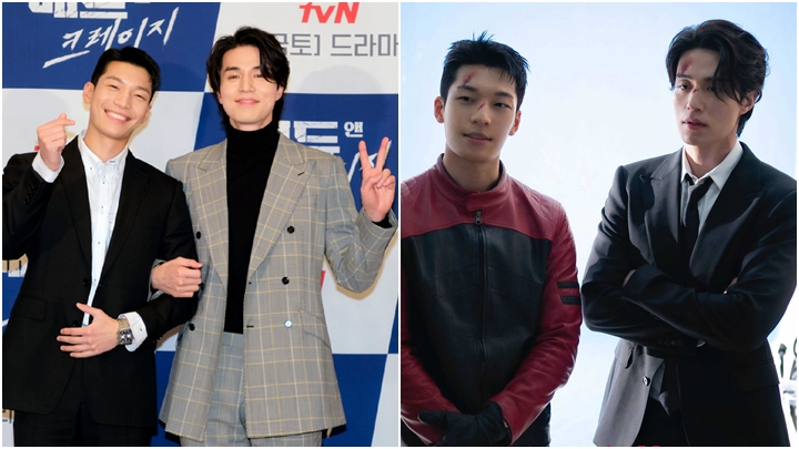 李棟旭及魏嘏雋出席新劇《Bad and Crazy邪惡與瘋狂》發布會。