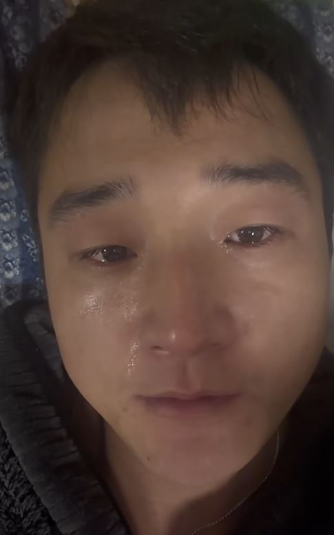 梁先生每念及妻兒慘死於髮小手下便悲憤不已。抖音＠梁念霞