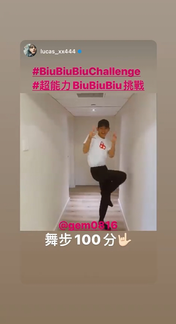 Lucas熟練舞步,展現自信一面。