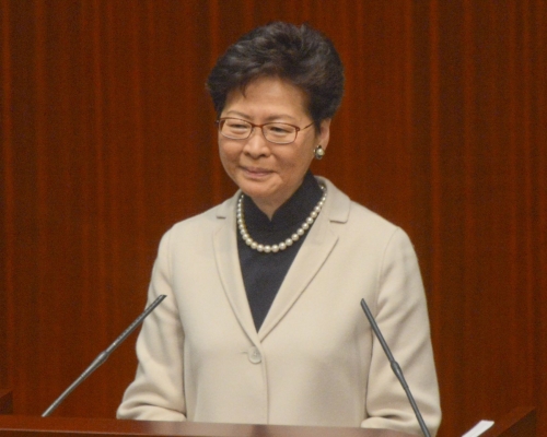 港大民調指，林鄭月娥的民望回升。資料圖片