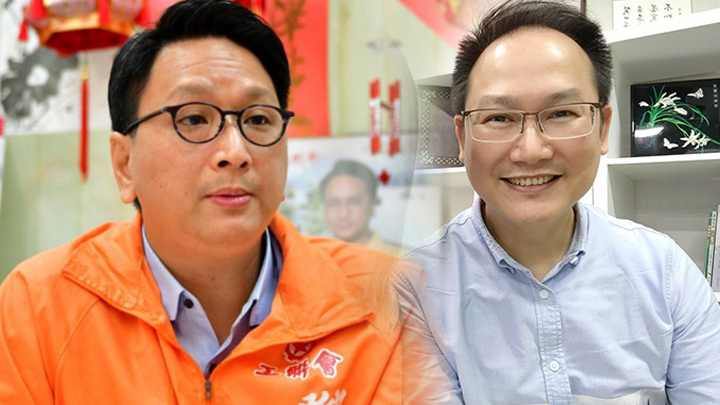鄧家彪(左)及陳學鋒分別自動當選中大及港大校董。資料圖片