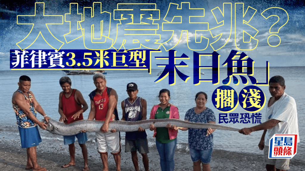 大地震先兆?菲律賓3.5米巨型「末日魚」擱淺  引民眾恐慌
