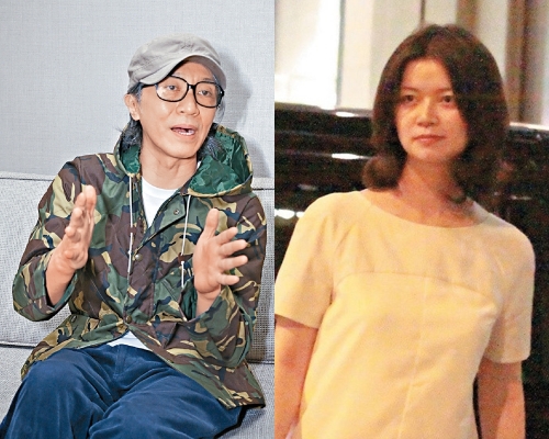 于文鳳(右)指替周星馳暗中疏導預備才投得「天比高」。 資料圖片