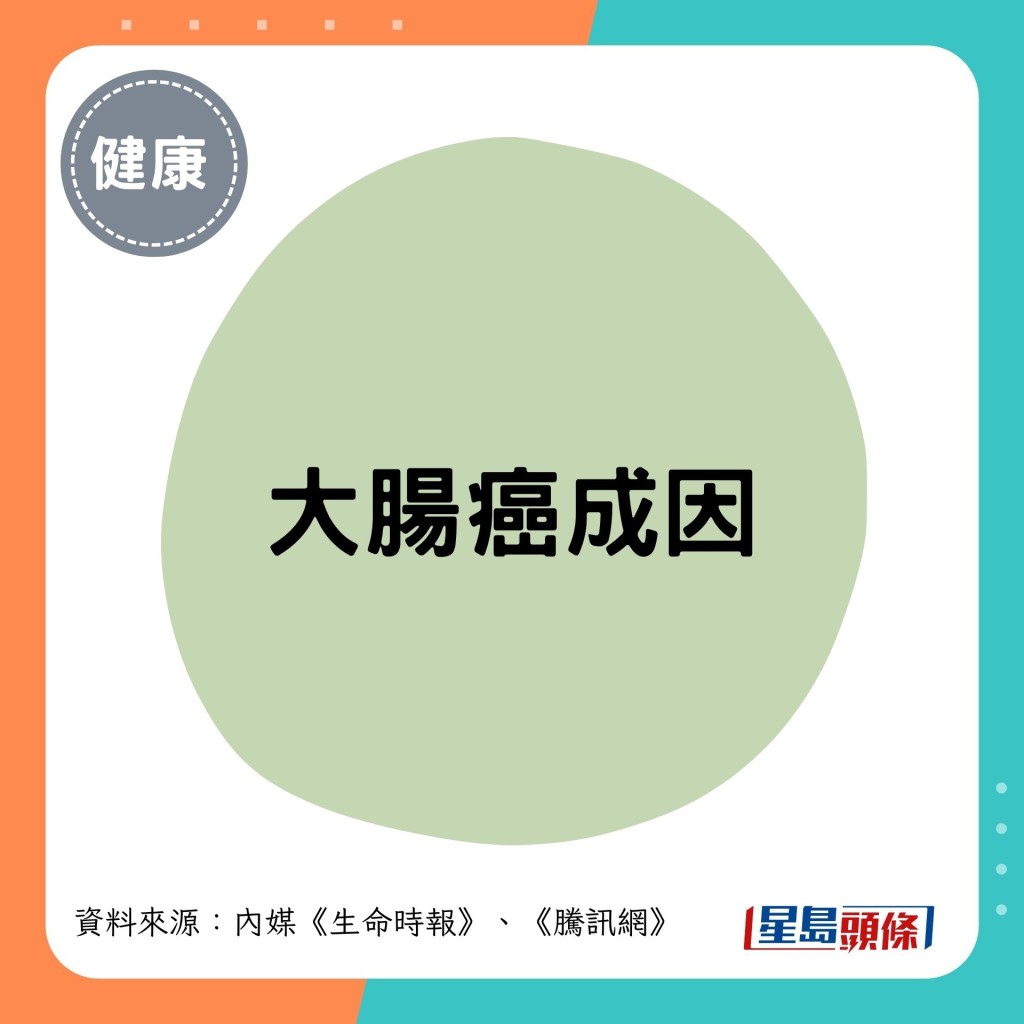 大肠癌成因 大肠癌成因