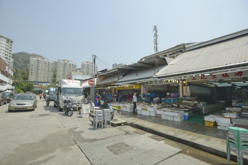 屯门恒富街附近三圣邨海鲜圣地。 （资料图片）