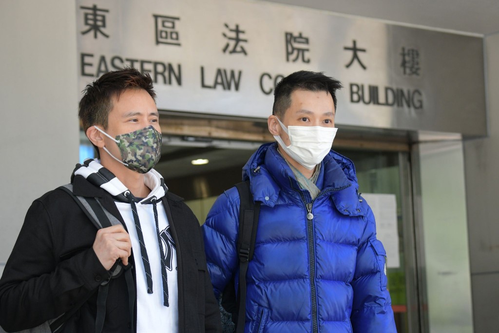 左起:被告黃昱龍、及劉諾宏