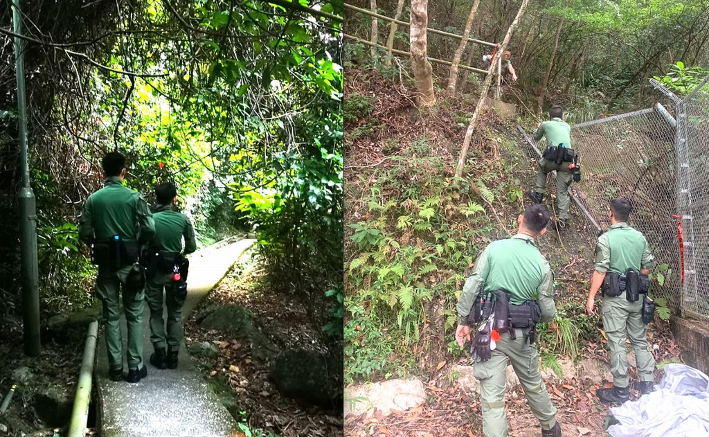 警方進行反爆竊巡邏。