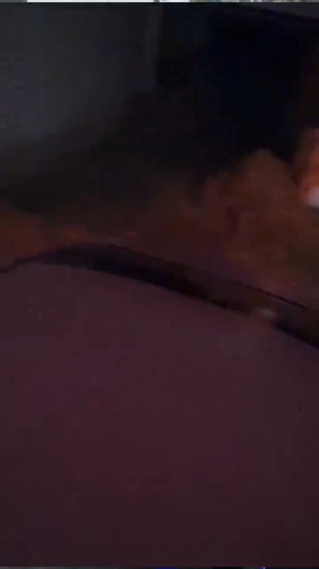 趙湯圓從天窗爬出車頂。抖音@尤尤 趙湯圓從天窗爬出車頂。抖音@尤尤